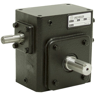 15:1 Right Angle Cast Iron WormGear Reducer 3.22 HP Right Output Worldwide HDRS-262-15-R