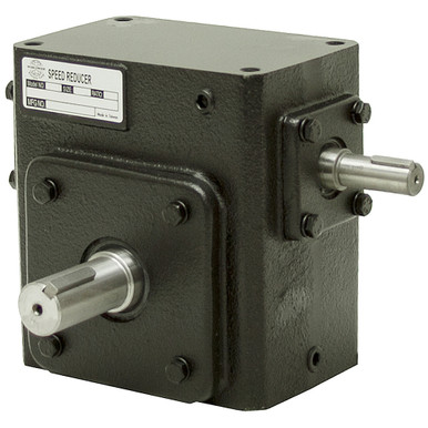 40:1 Right Angle Cast Iron WormGear Reducer 1.85 HP Left Output Worldwide HDRS-262-40-L