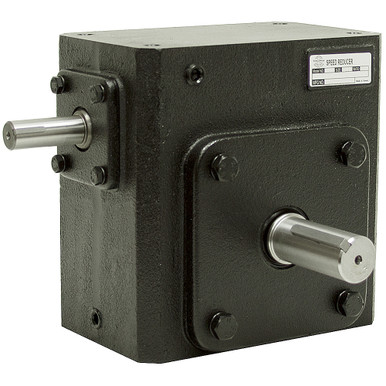 15:1 Right Angle Cast Iron WormGear Reducer 5.45 HP Right Output Worldwide HDRS-325-15-R