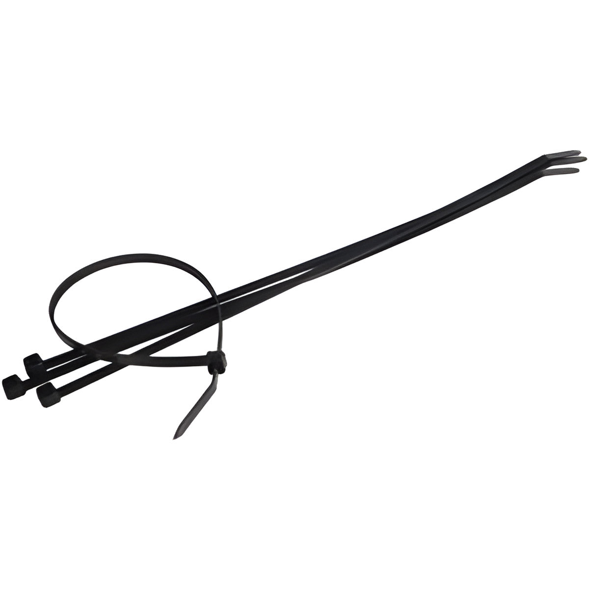 14-1/2 INCH BLACK ZIP TIE WITH 18 LB. RATING - 9/BAG