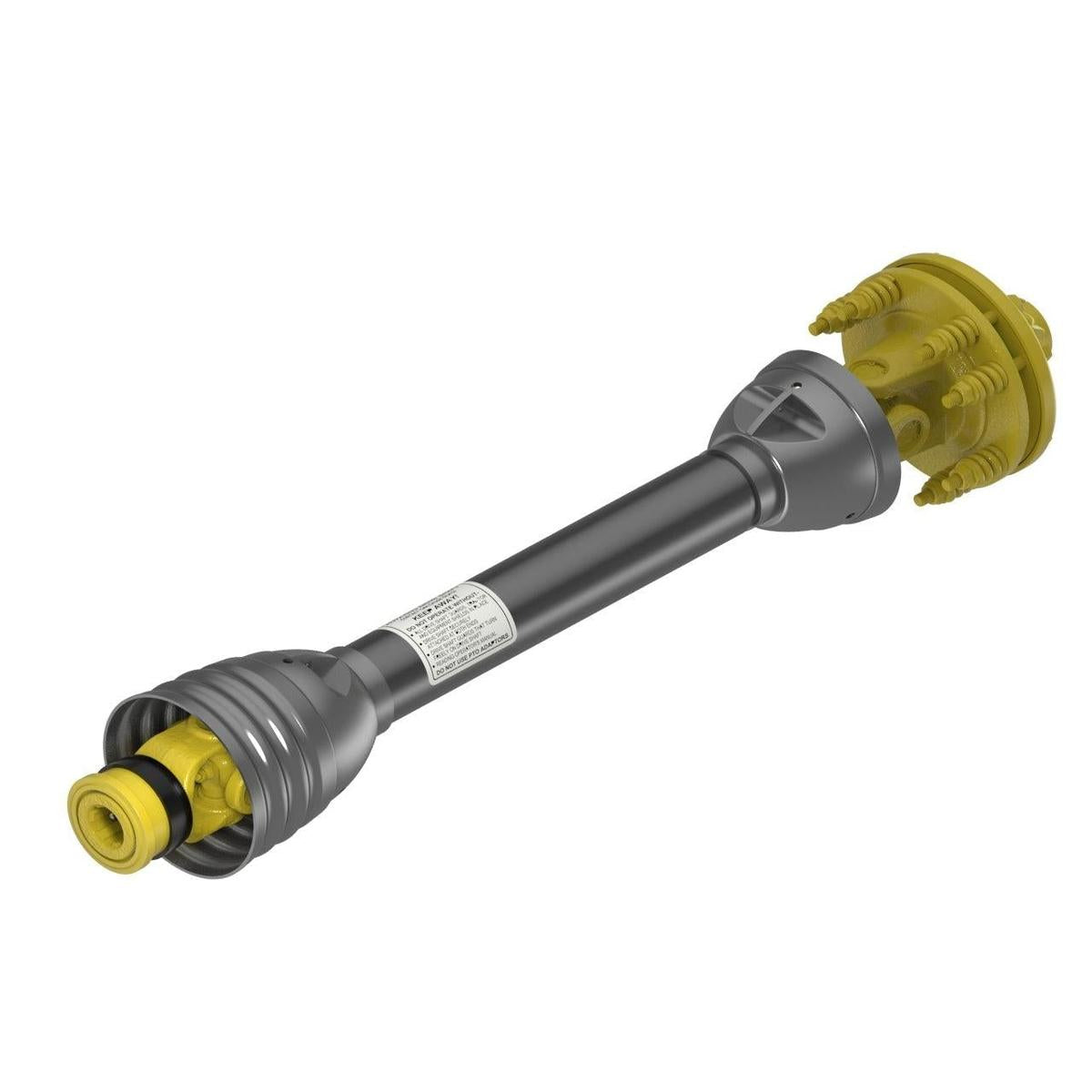 Weasler 14106436st STANDARD AB4 Series Profile PTO Drive Shaft With Friction Clutch Yoke - Spring-Lok, 25 63/64" Length