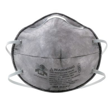 3M R95 Particulate Respirators, Half Facepiece, w/carbon layer, Oil/non-oil, 20/BX, #7000002060