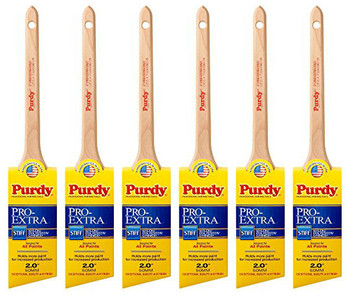 Genuine Purdy 6 Pack Pro-Extra Dale Angular 2" Paint Brushes 144080720-6PK