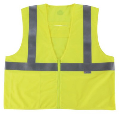 Ergodyne GloWear 8260FRHL Class 2 Fire Resistant Modacrylic Vests, 2X/3XLarge, Lime, 1/EA, #21497
