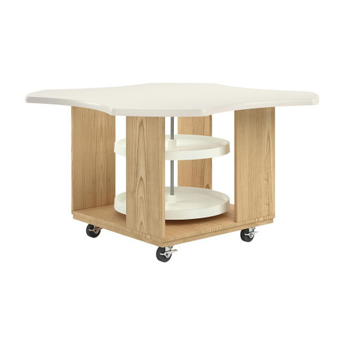 Diversified Spaces Intermix Mobile Workstation, Oak