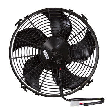 1761 CFM 14" Diameter Extra Flat 12 Volt DC Puller (Suction) Fan General Cab (GC) 90050384