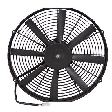 2077 CFM 16" Diameter Extra Flat 12 Volt DC Pusher (Blower) Fan General Cab (GC) 90050383