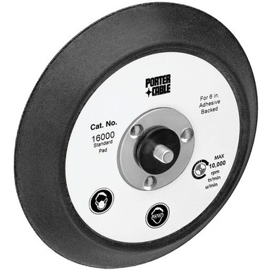 Porter Cable Standard Adhesive-Back Replacement Pad, 6" #16000 (1/Pkg.)