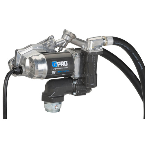GPI V25-024MD 24V DC Transfer Pump w/ Manual Diesel Nozzle - 25 GPM