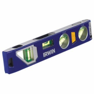 Irwin 150 Series Magnetic Torpedo Levels, 9", 3 Vials, #IR-1794155 (6/Pkg)