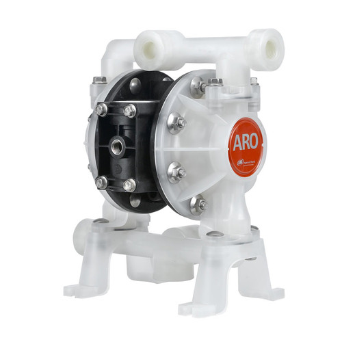 ARO Compact Series 1/2 in. NPTF Polypropylene Air Diaphragm Pump w/ Hytrel Diaphragms & Balls, Polypropylene Seats