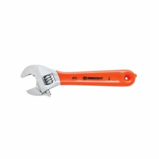 Crescent Cushion Grip Adjustable Wrenches, 4 in Long, 1/2" Opening, Chrome, Cushion Grip, 1/EA #AC24CVS