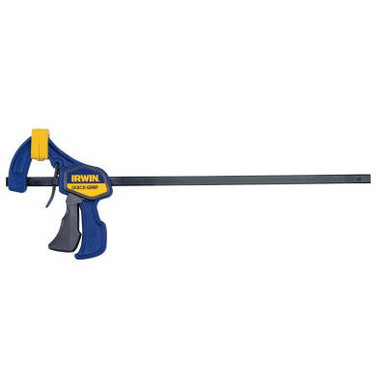 Irwin Quick Grip One-Handed Mini Bar Clamps, 6"/15CM, 3" Throat, 100 lb Capacity, #IR-1964742 (5/Pkg)