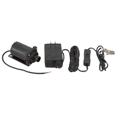 12 Volt DC Submersible Impeller Pump w/ 115 Volt AC To 12 Volt DC Adapter
