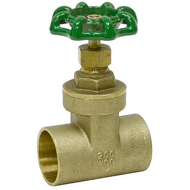 2" Solder Sweat Connect 200 PSI Gate Valve Champion Arrowhead GV200SWT200LF