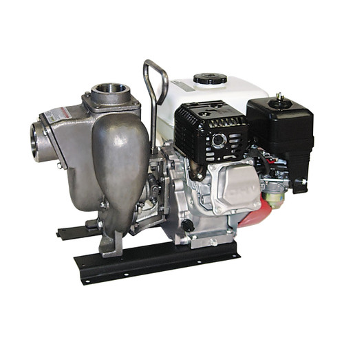 Banjo 3 in. Stainless Steel Centrifugal Pump w/ 13 HP Honda Engine, Pull Rope & Electric Start