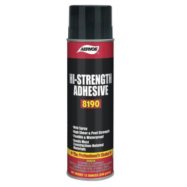 Aervoe Industries High Strength Adhesives, 12 oz, Aerosol Can, 12 CN/CA