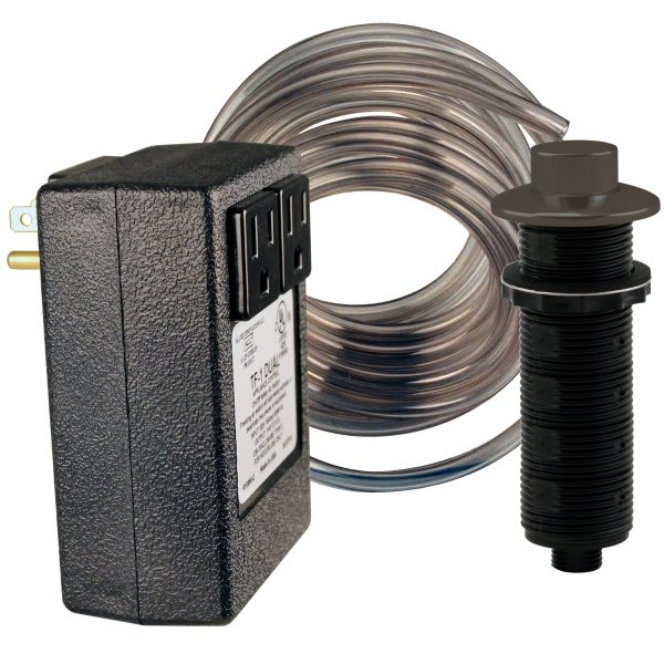 Westbrass Sink Top Air Switch And Dual Outlet Box, Orb