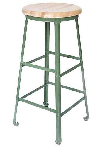 Montisa Learning Angle Steel Stools Wood Seat, 30"