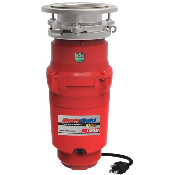 Wastemaid Elite Model 1490 -1/3 Hp Builder Disposal-3-Bolt Mount W/ Power Cord