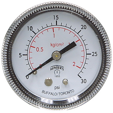 30 PSI 2 kg/cm2 Pressure 2" Dia. Dry Panel Mount 1/4" NPT Plastic Gauge Winters WOC5014