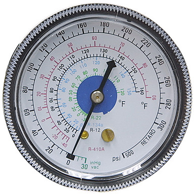30-0-500 PSI 2.5 PM Dry Refrigerant Gauge Winters RGA501