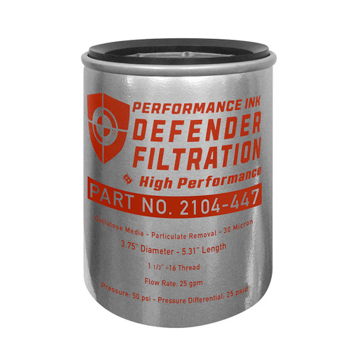 Performance Ink PI-2104-447 30 Micron Particulate Spin-On Fuel Dispenser Filter (400-30)