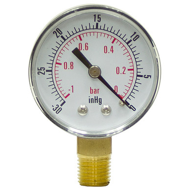 `-30-0 inHg Vacuum2" Dia. Dry Lower Mount Dynamic CDS-5V-000A