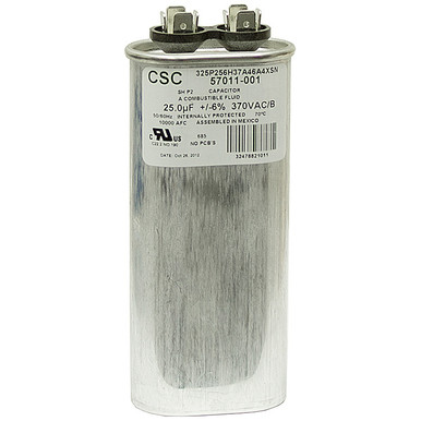 25 MFD 370 Volt AC Run Capacitor CSC 325P256H37A46A4XSN