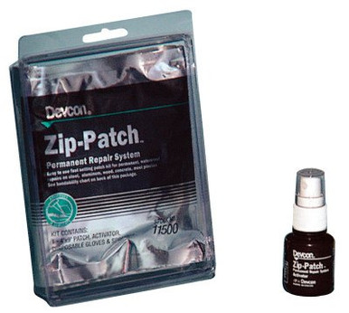 Devcon Zip Patch, 4 in x 9 in Patch, Brown, 1/KIT