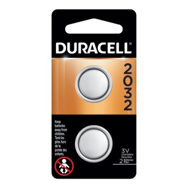 Duracell Lithium Batteries, Coin Cell, 3 V, 2032, 72 PK/CA, #DURDL2032B2PK