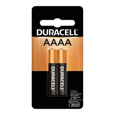 Duracell CopperTop Batteries, DuraLock Power Preserve Alkaline, 1.5 V, AAAA, 2 CD, #DURMX2500B2PK