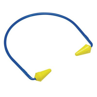 3M Caboflex Model 600 Hearing Protectors, ABS, PVC, Silicone, Yellow, Banded, 10/BX, #7000002297