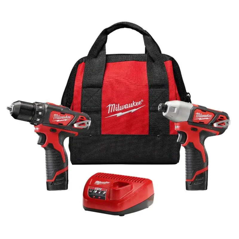 2494-22 Milwaukee M12 Fuel Cordless 2-Tool Combo Kit (2407-20, 2462-20)