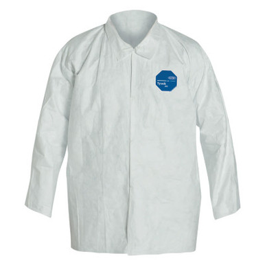 DuPont Tyvek Shirt Snap Front, DuPont Tyvek, White, X-Large, 50/CA, #TY303SWHXL005000