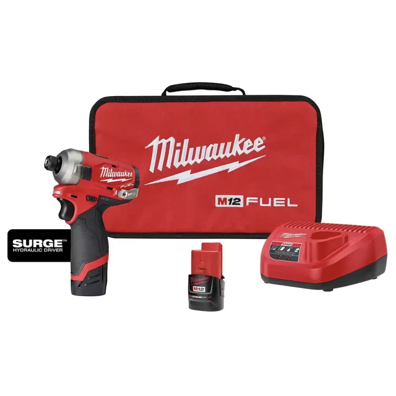 2551-22 Milwaukee M12 Fuel SURGE 1/4″ HEX Impact Driver Compact Kit