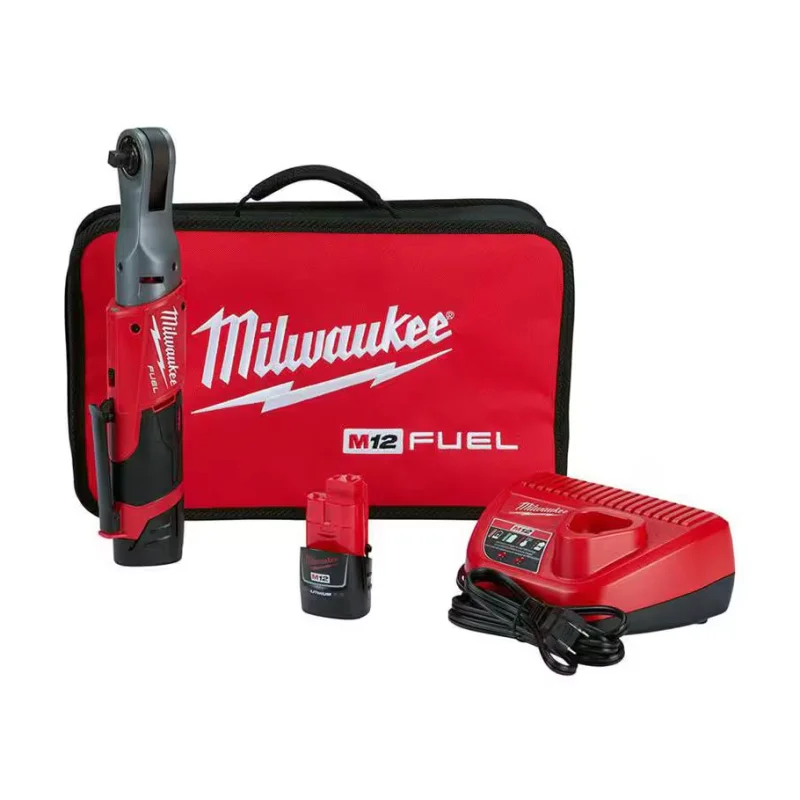 2557-22 Milwaukee M12 Fuel 3/8″ Ratchet 2 Battery Kit