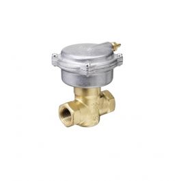 Siemens Building Technology 257-02046 1" 2-Way N/O Pneumatic Actuator Control Valve 10Cv 3-8 PSI Bronze