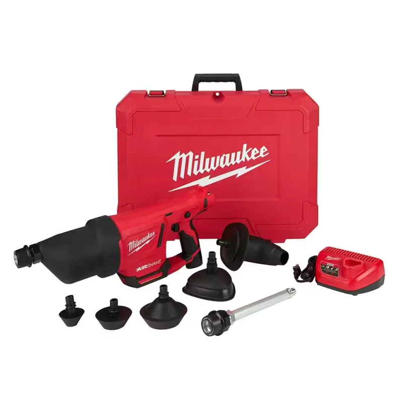 2572B-21 Milwaukee M12 Drain Cleaning Airsnake Air Gun Kit