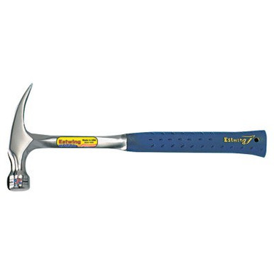 Estwing Ripping Claw Hammer, Steel Head, Straight Nylon Vinyl Handle, 13 in, 1 3/4 lb, 1/EA, #E316S