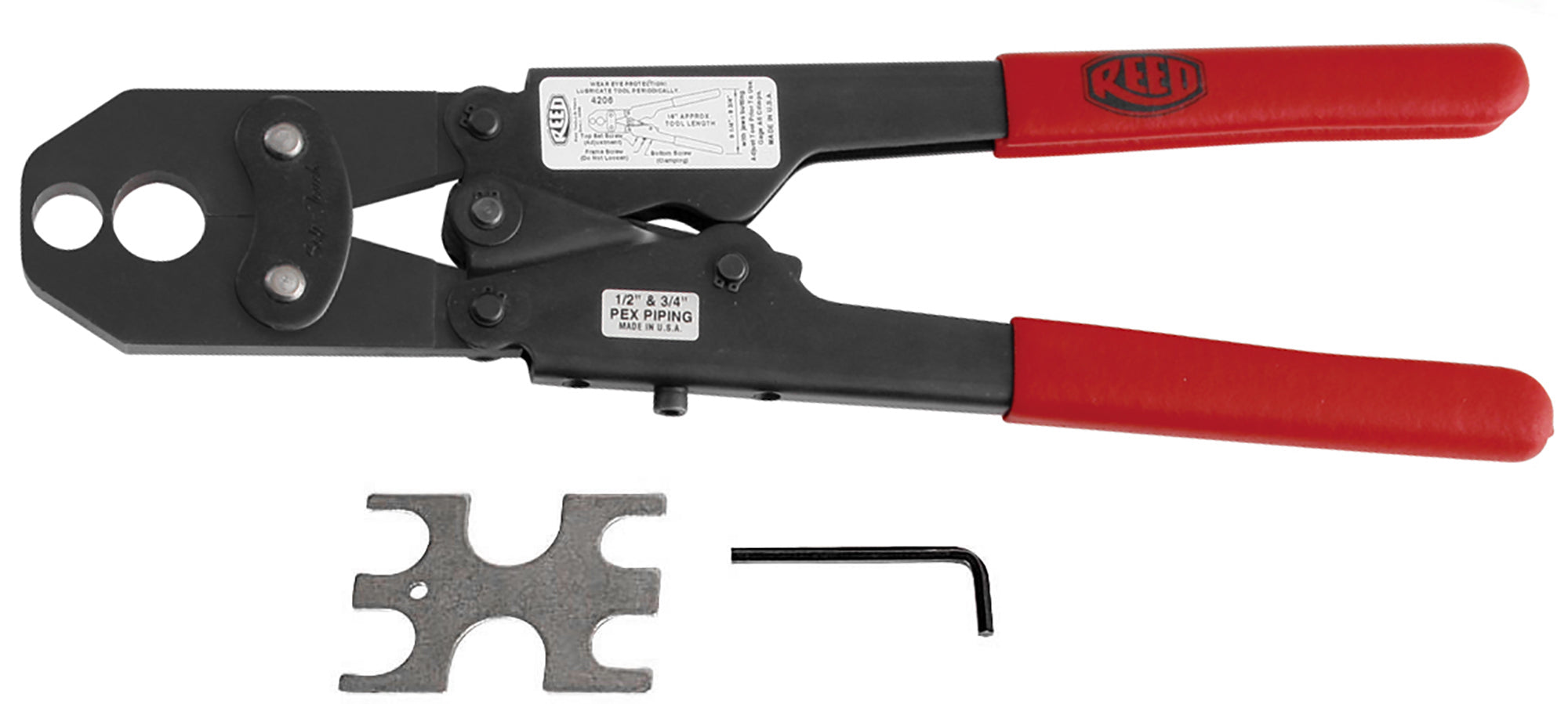 REED PXCR1234M 1/2 to 3/4-Inch Capacity PEX Crimpers with 11-1/2-Inch Handle