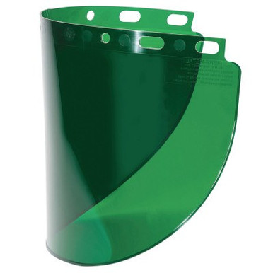 Honeywell High Performance Wide View Faceshield Windows, Dark Green, Wide View, 16-1/2 in x 8 in, 50/CA, #4178DGNBP