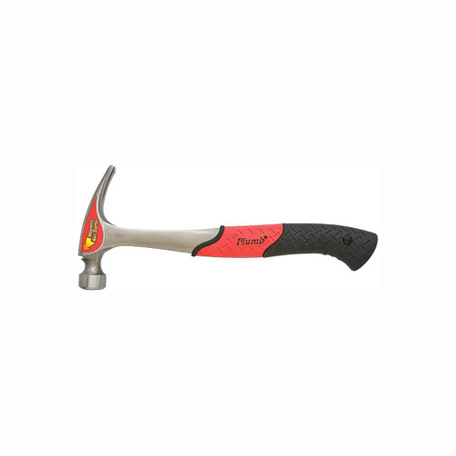 Plumb Solid Steel Anti-shock Hammer, 16 oz., Rip Claw