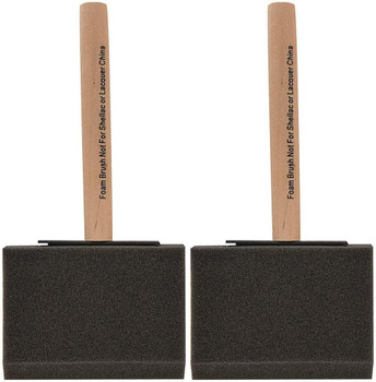 Wooster Genuine 4" Acme Foam Brush 2-Pack, 3102-4-2PK
