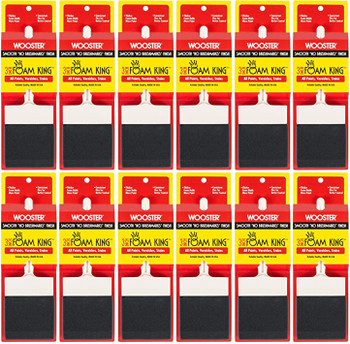 Wooster Genuine 3" Foam King Foam Paintbrush 12-Pack, 3103-3-12PK