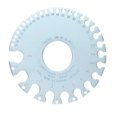 General Tools Wire Gages, #0-#36, Satin Finish, 1 EA, #20