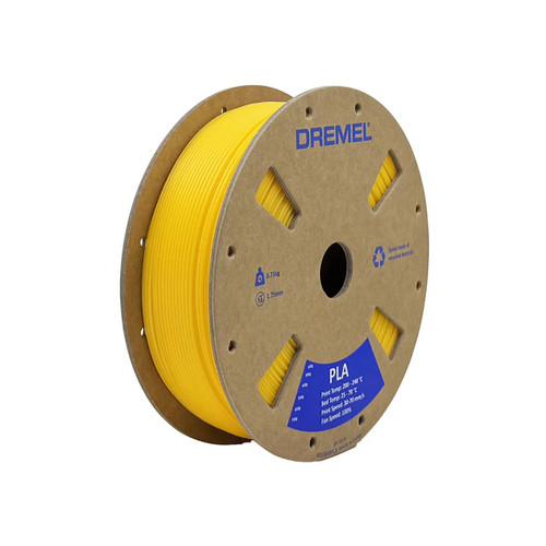 Dremel PLA Filament, 1.75mm, 1.65 lb. Spool, Yellow