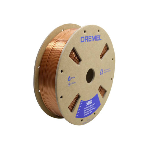 Dremel PLA Filament, Silk Finish, 1.75mm, 1.65 lb. Spool, Copper
