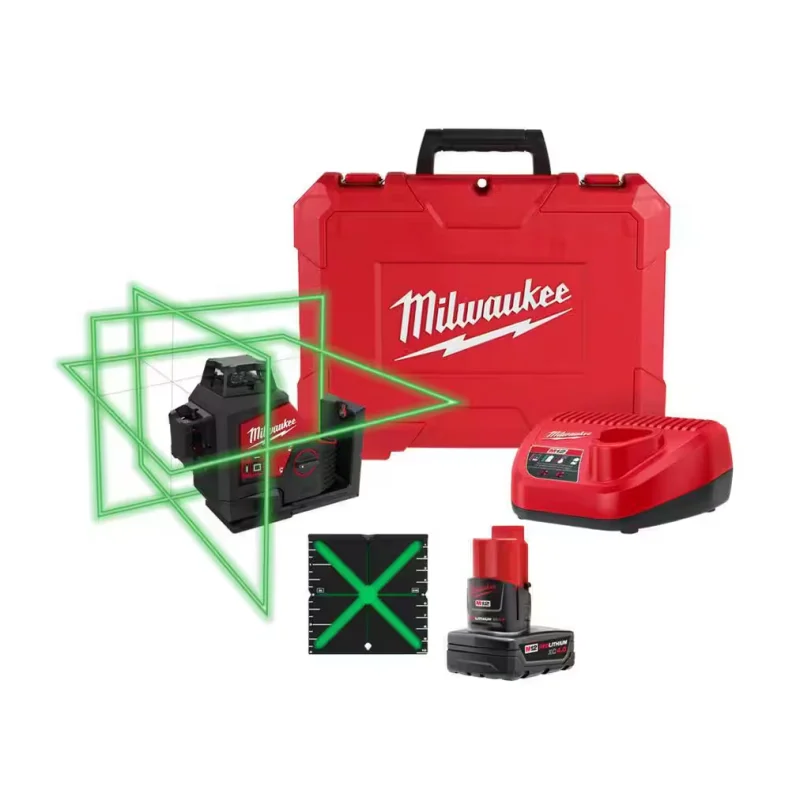 3632-21 Milwaukee M12 250FT 3-PlaneLaser Level Kit