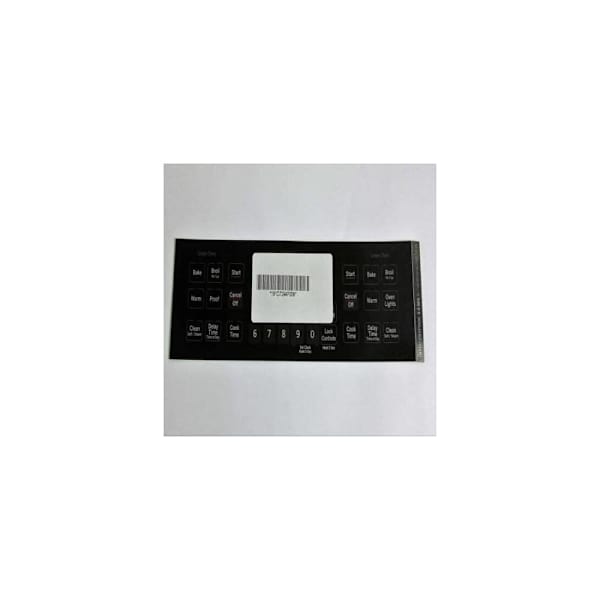 GE Replacement Control Overlay For Range, Part#wb27t11465